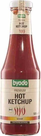 WĂŒrziger Ketchup ohne Gluten BIO 500 ml BYODO